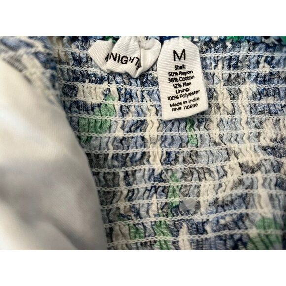 Midnight Sky M Crop Top Boning Adjustable Straps Bandana Blue Elastic Back - Picture 4 of 4